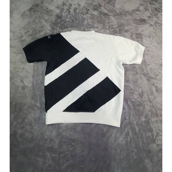 Adidas Sz S Equipment Womens Black White Boxy Short Sleeve Sweatshirt C28-29 - Picture 7 of 8